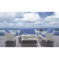 Кресло плетеное с подушками Skyline Design Malta алюминий, искусственный ротанг, sunbrella белый, бежевый Фото 9
