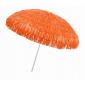 Зонт садовый с соломкой Maffei Kenya сталь, рафия оранжевый Фото 1