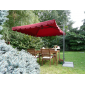 Зонт садовый с поворотной рамой Maffei Allegro алюминий, дралон бордовый Фото 2