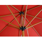 Зонт садовый Maffei Fibrasol Wood дерево, стекловолокно, полиэстер красный Фото 4