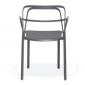 Кресло пластиковое PEDRALI Intrigo алюминий серый Фото 6