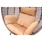 Кресло плетеное подвесное KVIMOL KM-0002 сталь, искусственный ротанг коричневый Фото 8