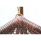 Кресло плетеное подвесное KVIMOL KM-0001 сталь, искусственный ротанг коричневый Фото 8