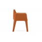 Кресло пластиковое PEDRALI Plus пластик оранжевый Фото 3