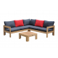 Комплект мебели из тика 4SIS Лавиньо тик коричневый, синий Фото 1