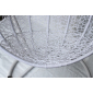 Кресло плетеное подвесное KVIMOL КМ-0031 сталь, искусственный ротанг белый, серый Фото 13