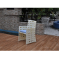 Обеденный комплект плетеной мебели KVIMOL KM-0013 алюминий, искусственный ротанг белый Фото 4