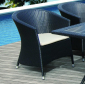 Кресло плетеное с подушками JOYGARDEN Ibiza алюминий, искусственный ротанг черный Фото 1