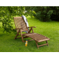 Кресло-шезлонг деревянное BraFab Everton акация коричневый Фото 2