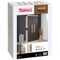 Шкаф пластиковый двухдверный Toomax Wood Line L пластик молочный, коричневый Фото 3