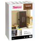 Шкаф пластиковый двухдверный Toomax Wood Line L пластик молочный, коричневый Фото 3