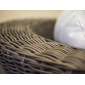 Диван плетеный двухместный 4SIS Римини алюминий, искусственный ротанг, ткань серо-коричневый Фото 7