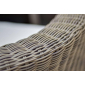 Диван плетеный двухместный 4SIS Римини алюминий, искусственный ротанг, ткань серо-коричневый Фото 8