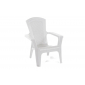 Кресло пластиковое BiRattan Panama полипропилен белый Фото 3
