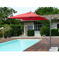 Зонт садовый с поворотной рамой Maffei Kronos алюминий, полиэстер красный Фото 3