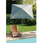 Зонт садовый с поворотной рамой Maffei Pool сталь, батилин серо-коричневый Фото 1