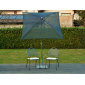 Зонт садовый с поворотной рамой Maffei Pool сталь, батилин черный Фото 1