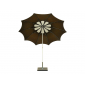 Зонт садовый с поворотной рамой Maffei Flos сталь, дралон серо-коричневый, белый Фото 4