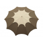 Зонт садовый с поворотной рамой Maffei Flos сталь, дралон серо-коричневый, белый Фото 10