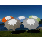 Зонт садовый с поворотной рамой Maffei Flos сталь, дралон серо-коричневый, белый Фото 13