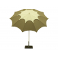 Зонт садовый с поворотной рамой Maffei Flos сталь, дралон серо-коричневый, белый Фото 5