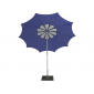 Зонт садовый с поворотной рамой Maffei Flos сталь, дралон лаванда, белый Фото 8