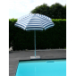 Зонт круглый Maffei сталь, дралон белый, синий Фото 1