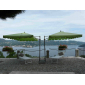 Зонт садовый двухкупольный Maffei Allegro TWIN алюминий, дралон светло-зеленый Фото 1