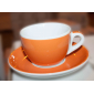 Кофейная пара для эспрессо Ancap Verona Millecolori фарфор оранжевый, деколь чашка, ручка, блюдце Фото 8