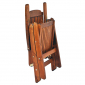 Кресло деревянное складное Diva Primo массив сосны коньяк Фото 2