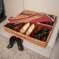 Органайзер для обуви с крышкой Homsu HOM-394 ткань, спанбонд, картон, ПВХ бордовый Фото 7