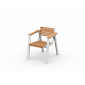 Кресло деревянное ACACIA Beerissimo алюминий, массив робинии натуральный Фото 2