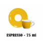 Кофейная пара для эспрессо Ancap Verona Millecolori фарфор желтый, деколь чашка, ручка, блюдце Фото 6