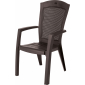 Кресло пластиковое Keter Minesota пластик с имитацией плетения коричневый Фото 1