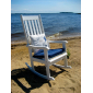Кресло-качалка деревянное Azzura Svannah сосна белый Фото 1