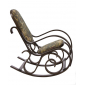 Кресло-качалка IM-Design Лондон дерево, кожа/ткань Фото 4
