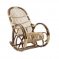 Кресло-качалка IM-Design Медвежонок ивовая лоза, ткань орех Фото 2