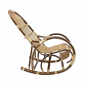 Кресло-качалка IM-Design Медвежонок ивовая лоза, ткань орех Фото 3