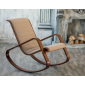 Кресло-качалка IM-Design Арно березовый шпон, экокожа/ткань Фото 1
