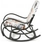 Кресло-качалка IM-Design Луиза березовый шпон, экокожа/ткань Фото 5