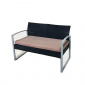 Комплект плетеной мебели KVIMOL КМ-0314 сталь, искусственный ротанг черный, бежевый Фото 6