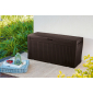 Скамья-сундук пластиковая садовая Keter Comfy Storage Box полипропилен коричневый Фото 3
