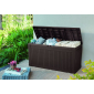 Скамья-сундук пластиковая садовая Keter Comfy Storage Box полипропилен коричневый Фото 4