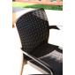Кресло пластиковое Keter Bali Mono пластик с имитацией плетения графит Фото 13