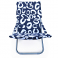 Кресло складное Afina Белла-1 ПВХ, сталь синий Фото 2