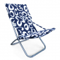 Кресло складное Afina Белла-1 ПВХ, сталь синий Фото 1