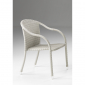 Кресло плетеное RosaDesign Barina алюминий, искусственный ротанг белый Фото 2