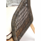 Диван плетеный с подушками RosaDesign Dakota тик, алюминий, искусственный ротанг, ткань натуральный, коричнево-черный, бежевый Фото 4