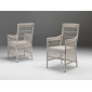 Кресло плетеное RosaDesign Camille алюминий, искусственный ротанг белый Фото 1
