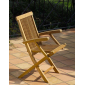 Кресло деревянное складное RosaDesign Karen тик натуральный Фото 1